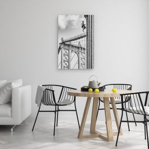 Tablou canvas - Scurtatura Catre Brooklyn, Manhattan, Pod, Fereastra, Curatenie, 40 x 60 cm - Img 4