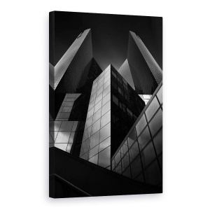 Tablou canvas - Sediul Central, Arhitectura, Linii, Perspectiva, Paris, 60 x 90 cm