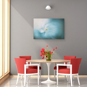 Tablou canvas - Senin, Moale, Turcoaz, Inflorire, 60 x 90 cm - Img 4
