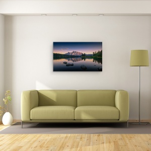Tablou canvas - Serenitate, Canada, Stancosi, Banff, Munte, Lac, 50 x 80 cm - Img 2