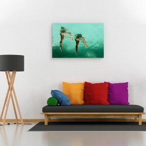 Tablou canvas - Sincronizare, Jakarta, Indonezia, Verde, Picioare, 60 x 90 cm - Img 2