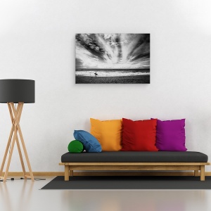 Tablou canvas - Singuratatea Unui Surfer, Tarifa, Spania, 40 x 60 cm - Img 2