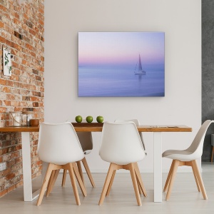 Tablou canvas - Sliema, Malta, Barca, Seara, Pastel, 50 x 70 cm - Img 4