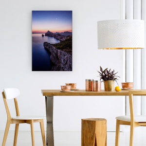 Tablou Canvas - Stralucire Timpurie, Noapte, Coasta, Recif, Stanca, 60 x 90 cm - Img 4