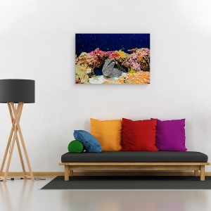 Tablou canvas - Sub Stea, Sub Apa, Profund, Ocean, Mare, Viu, 40 x 60 cm - Img 2