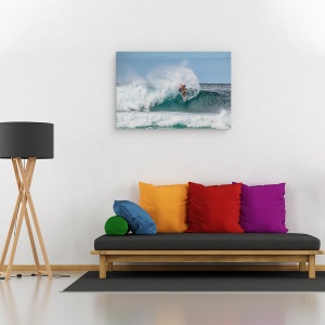 Tablou canvas - Surf 2, Hawaii, Ohau, Plaja, Nord, Surf, 80 x 120 cm - Img 2