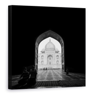 Tablou canvas - Taj Mahal, Arhitectura, Faimos, Reper, Poarta, Usa, 90 x 90 cm