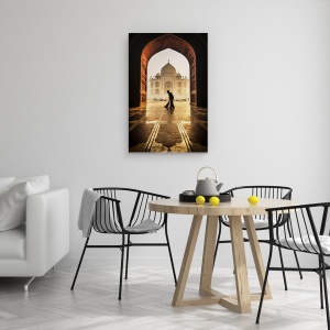 Tablou canvas - Taj Mahal Curat, India, Dimineata, Om, Curat, Rasarit De Soare, 60 x 90 cm - Img 4