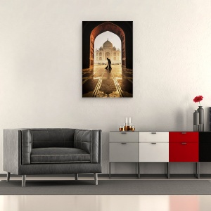 Tablou canvas - Taj Mahal Curat, India, Dimineata, Om, Curat, Rasarit De Soare, 40 x 60 cm - Img 2