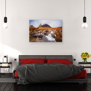 Tablou canvas - Toamna In Glencoe, Glencoe, Scotia, Toamna, Buachaille, Munte, 40 x 60 cm - Img 3