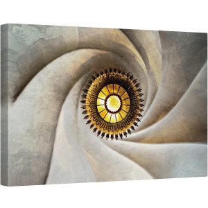 Tablou canvas - Torsional, Arhitectura, Tavan, Barcelona, Spania, Lampa, Model, 40 x 60 cm