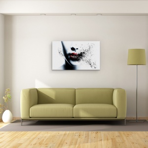 Tablou canvas - Transformare, Pasiune, Portret, Ulei, Fata, Buze, 50 x 80 cm - Img 2