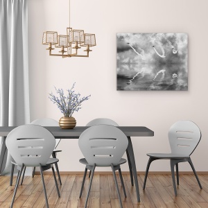 Tablou canvas - Trei Pasari Din Otel, Actiune, Jet, Avioane, Luptatori, 60 x 75 cm - Img 4