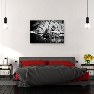 Tablou canvas - Trompeta A-Go-Go, Cuplu, Paris, Luvru, Dansand, 40 x 60 cm - Img 3