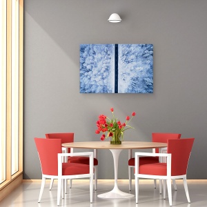 Tablou canvas - Un Drum Inghetat, Peisaj, Mod, Copaci, 80 x 120 cm - Img 4