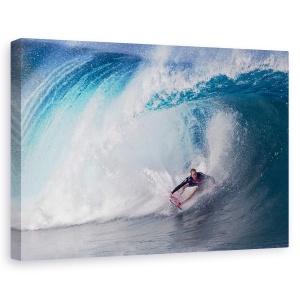 Tablou canvas - Un Jucator Pe Val, Surf, Conpetitie, Hawaii, Oahu, Conducte, 80 x 120 cm