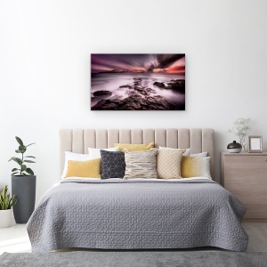 Tablou Canvas - Undeva Intre Lumina Si Umbra, Oahu, Hawaii, Sua, Recif, Stanca, 50 x 80 cm - Img 3