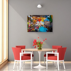 Tablou canvas - Vara Italiana, Italia, Vara, Plaja, Mare, Culoare, 80 x 120 cm - Img 4