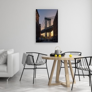 Tablou canvas - Vedere, Podul Brooklyn, Vedere, New York, Iconic, Faimos, 60 x 90 cm - Img 4