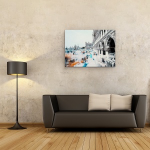 Tablou canvas - Venetia, Venetia, Palat, Palate, Stalp, Piloni, Coloane, 60 x 80 cm - Img 2