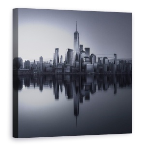 Tablou canvas - Vine Ziua, Manhattan, New York, Cladire, Rasarit De Soare, 60 x 60 cm
