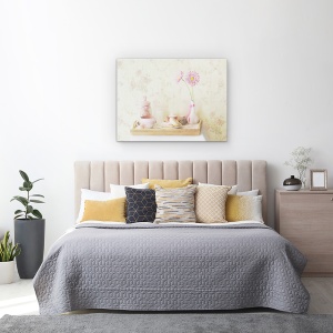 Tablou canvas - Vintage Dulce, Pastel, Moale, Gogoasa, Mic Dejun, 60 x 80 cm - Img 3