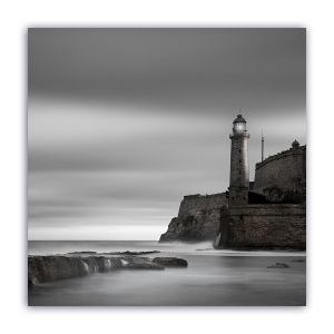 Tablou Canvas - Vintage, Peisaj, Far, 60 x 60 cm