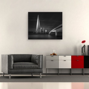 Tablou canvas - Vis Lucid - Ciobul & Podul Londrei, Peisaj Urban, Oras, Arhitectura, Pod, 60 x 75 cm - Img 2