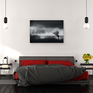 Tablou canvas - Vizitatori Tarzii, Stare De Spirit, Emotie, Sentiment, Cereale, Granulat, 40 x 60 cm - Img 3