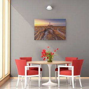Tablou canvas - Westerheversand, Far, Germania, Apus De Soare, Peisaj, 60 x 90 cm - Img 4