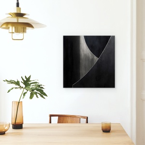Tablou canvas - Ypsylon, Abstract, Linii, Metal, Forme, Minimalism, 60 x 60 cm - Img 4
