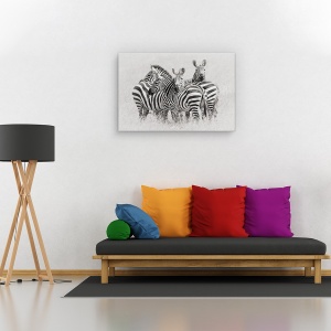 Tablou canvas - Zebre, Nature, Savana, Africa, Safari, 60 x 90 cm - Img 2