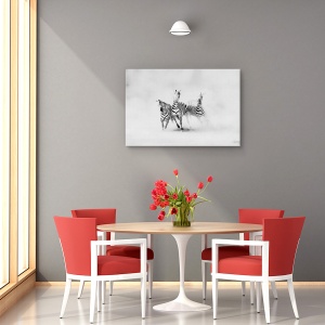 Tablou decorativ zebre canvas 60x90 cm