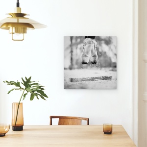 Tablou canvas - Ziua In Care Am Sarit In Balti, Dansatoare, Balerina, Zbor, 90 x 90 cm - Img 4