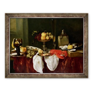 Tablou inramat - Abraham Hendricksz van Beyeren - Natura moarta cu homar, 70 x 90 cm