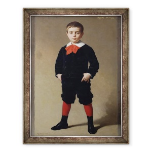 Tablou inramat - Achille Zo - Portretul lui Henri Achille, fiul artistului, 60 x 80 cm