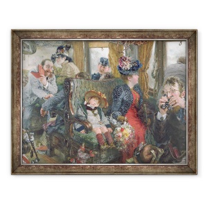 Tablou inramat - Adolph Friedrich Erdmann von Menzel - intr-o calatorie spre peisajul rural frumos, 70 x 90 cm