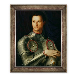 Tablou decorativ renascentist portretul lui Cosimo I înrămat