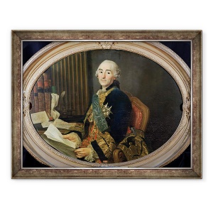 Tablou inramat - Alexander Roslin - Cesar-Gabriel de Choiseul-Chevigny 1712-85 Duc de Praslin, 60 x 80 cm