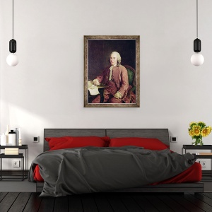 Tablou inramat - Alexander Roslin - Portretul lui Carl von Linnaeus 1707-78, 60 x 80 cm - Img 3