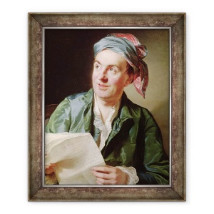 Tablou inramat - Alexander Roslin - Portretul lui Jean-Francois Marmontel 1723-99 1767, 70 x 85 cm