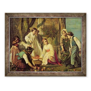 Tablou inramat - Alexandre Antigna - Corpus Christi, 70 x 90 cm