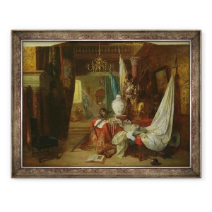 Tablou inramat - Alexandre Couder - Interior, 60 x 80 cm