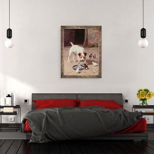 Tablou inramat - Alfred Duke - Confruntare, 60 x 80 cm - Img 3