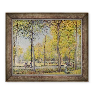 Tablou inramat - Alfred Sisley - Bois de Boulogne, 50 x 60 cm