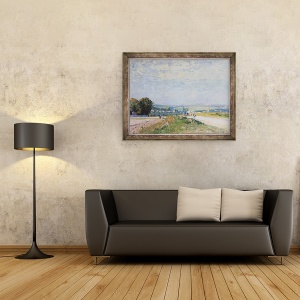 Tablou inramat - Alfred Sisley - Drumul spre Montbuisson la Louveciennes, 70 x 90 cm - Img 2