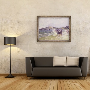 Tablou inramat - Alfred Sisley - Golful Doamnei, tara Galilor, 70 x 90 cm - Img 2