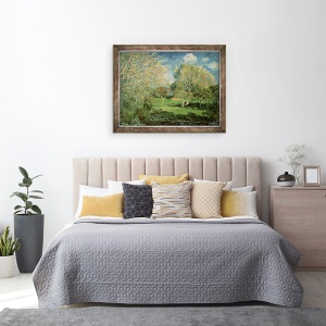 Tablou inramat - Alfred Sisley - Gradina familiei Hoschede, 60 x 80 cm - Img 3