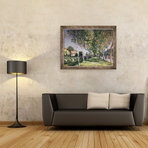 Tablou inramat - Alfred Sisley - Plimbare, 70 x 90 cm - Img 2