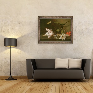 Tablou inramat - Ambrosius Bosschaert the Younger - Aranjament, 60 x 80 cm - Img 2